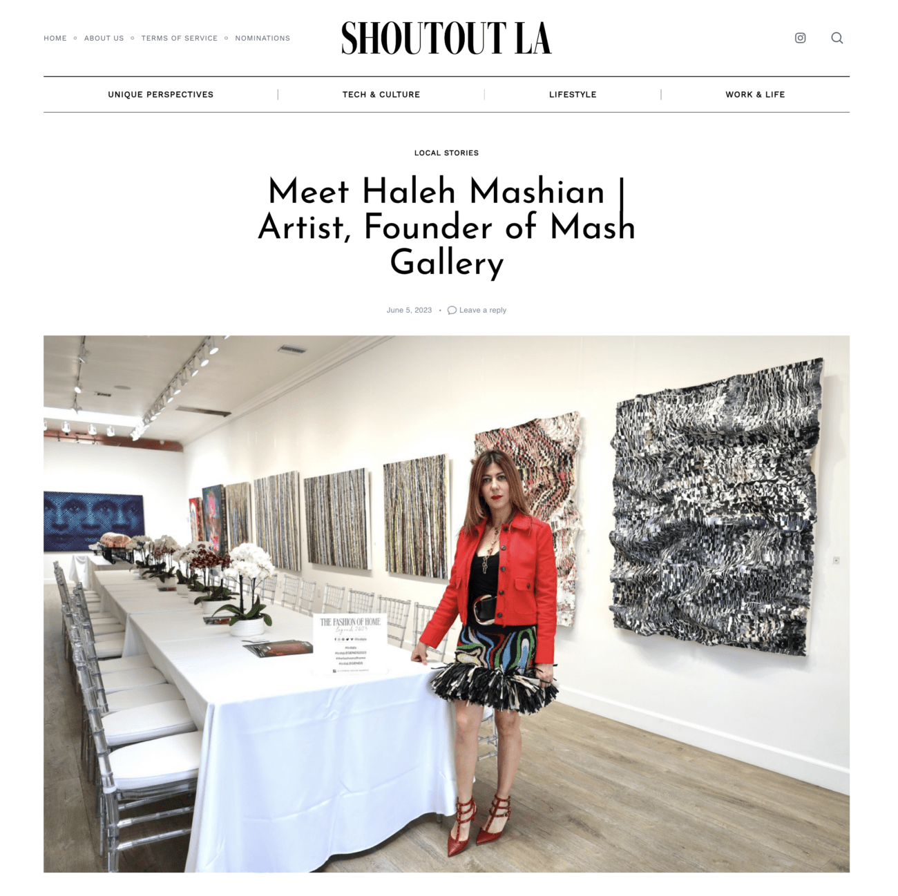 View Now: Haleh Mashian's feature in Shoutout LA!