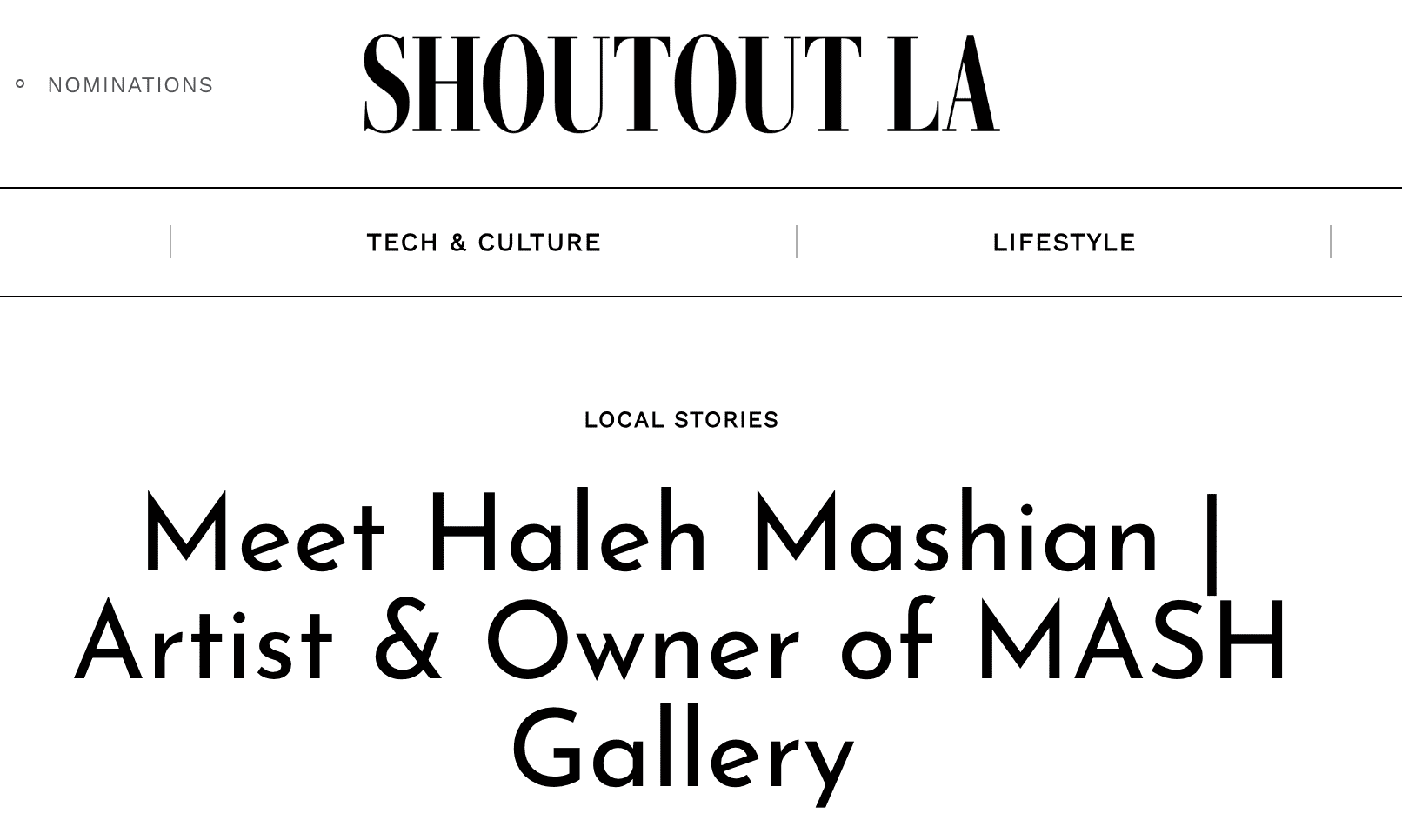 Shoutout LA Article