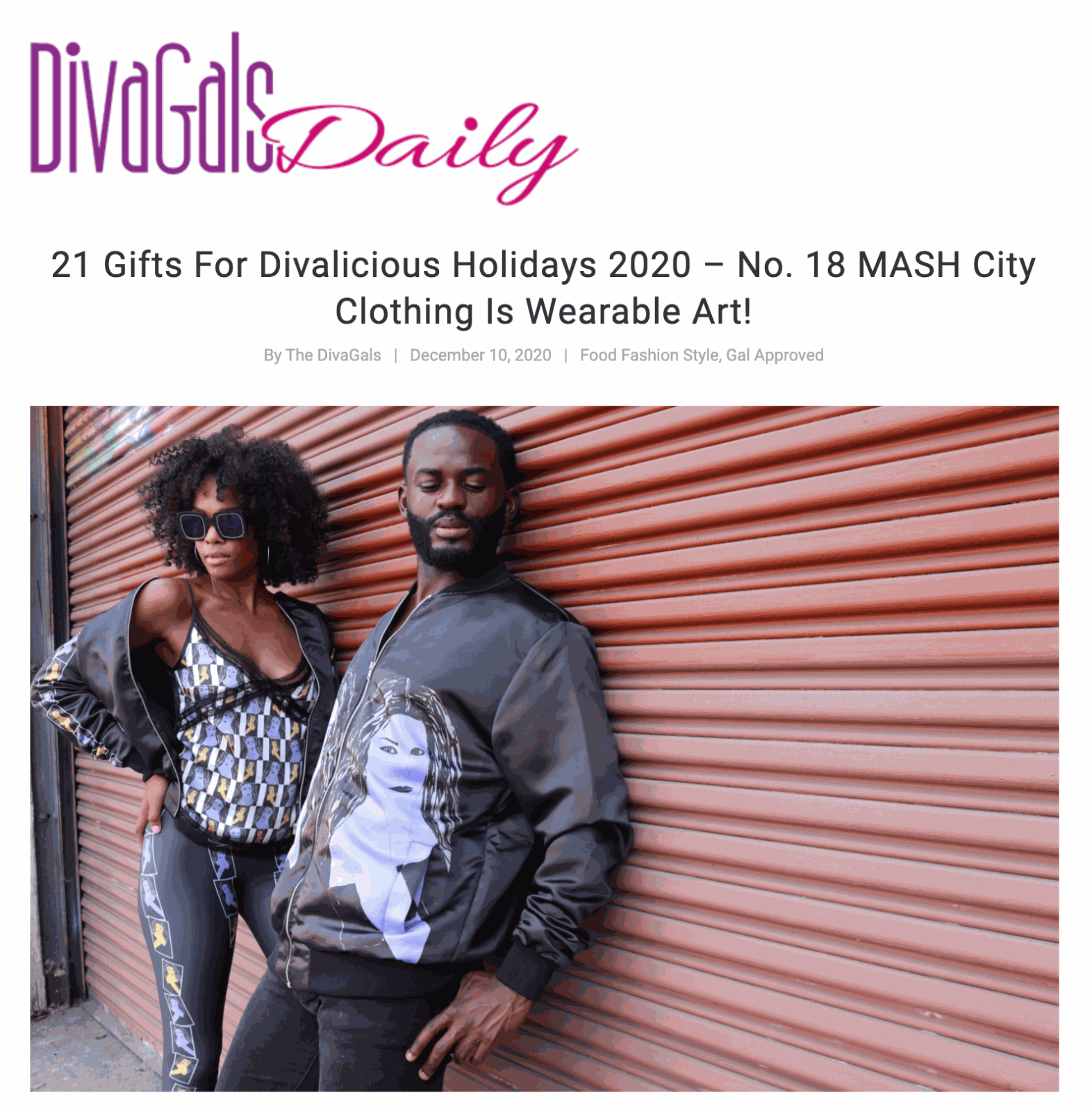 Diva Gals Daily Holiday Feature for MASH City