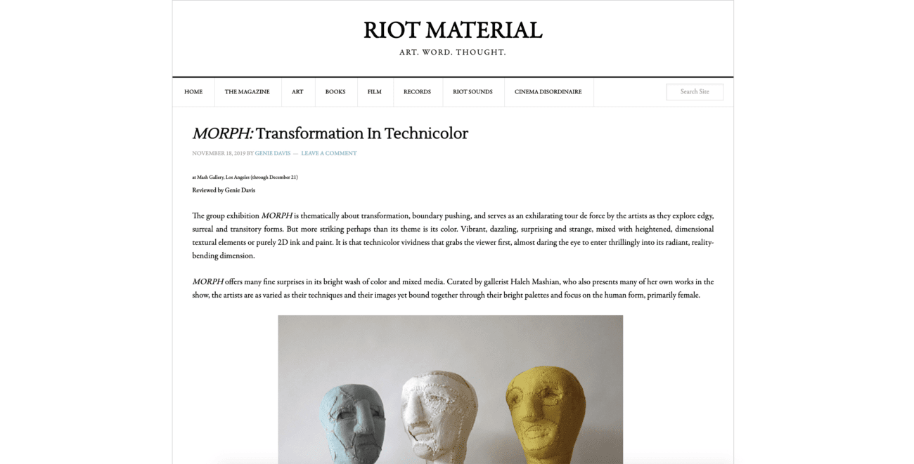 MORPH: Transformation In Technicolor