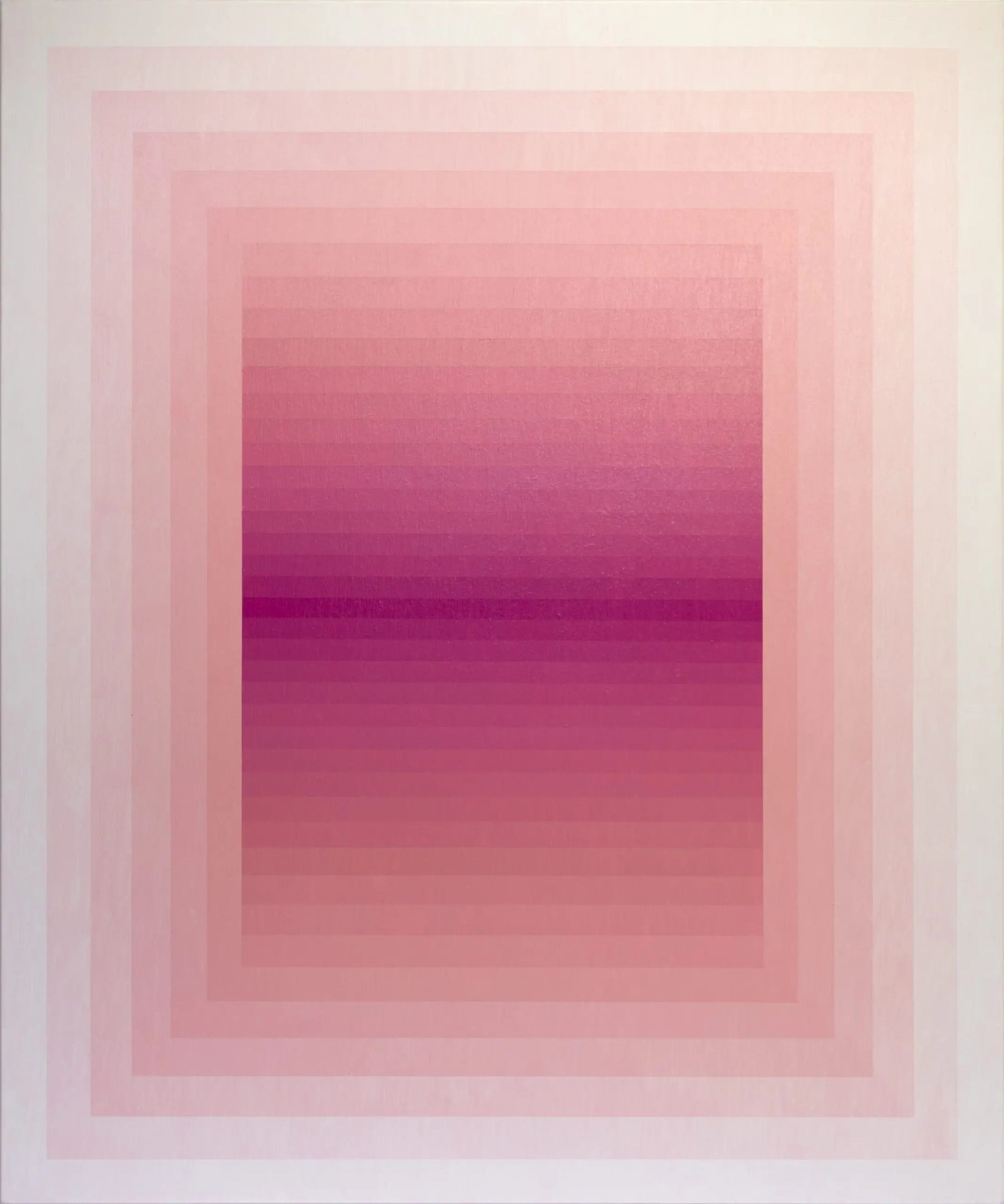 Geometric magenta painting by Andy Harwood