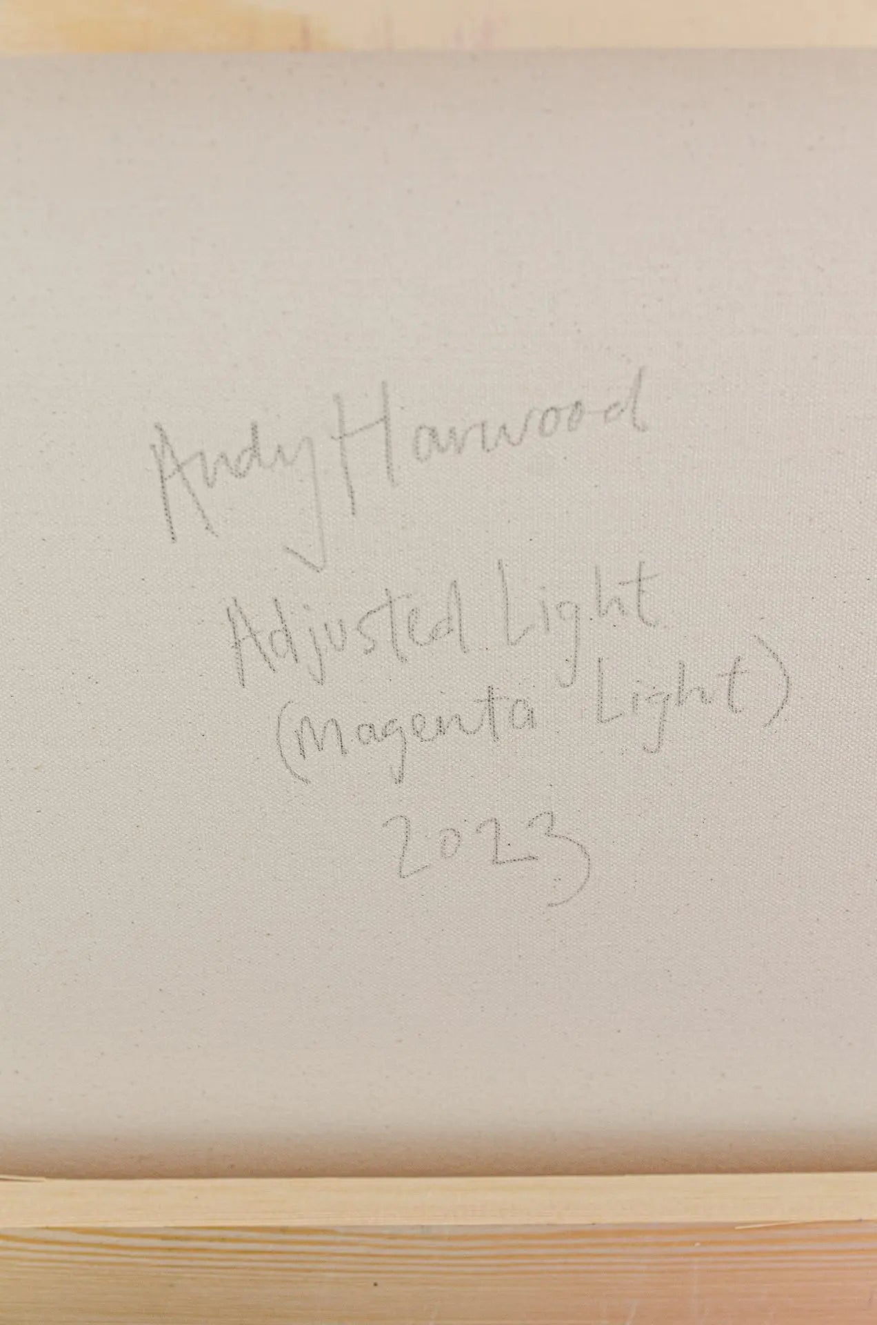 Andy Harwood artist signature