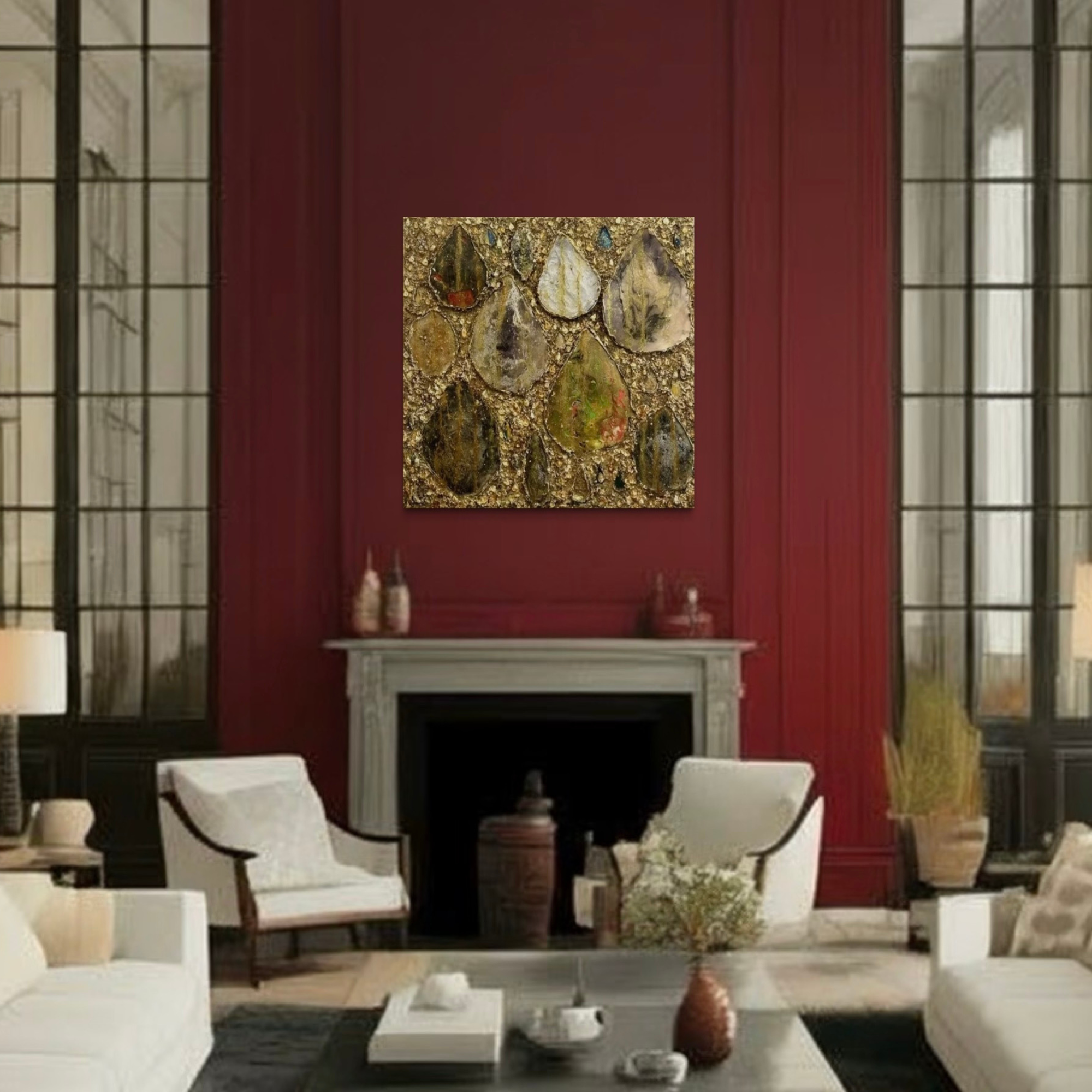 Dancing in Shimmering Rain (Gold)