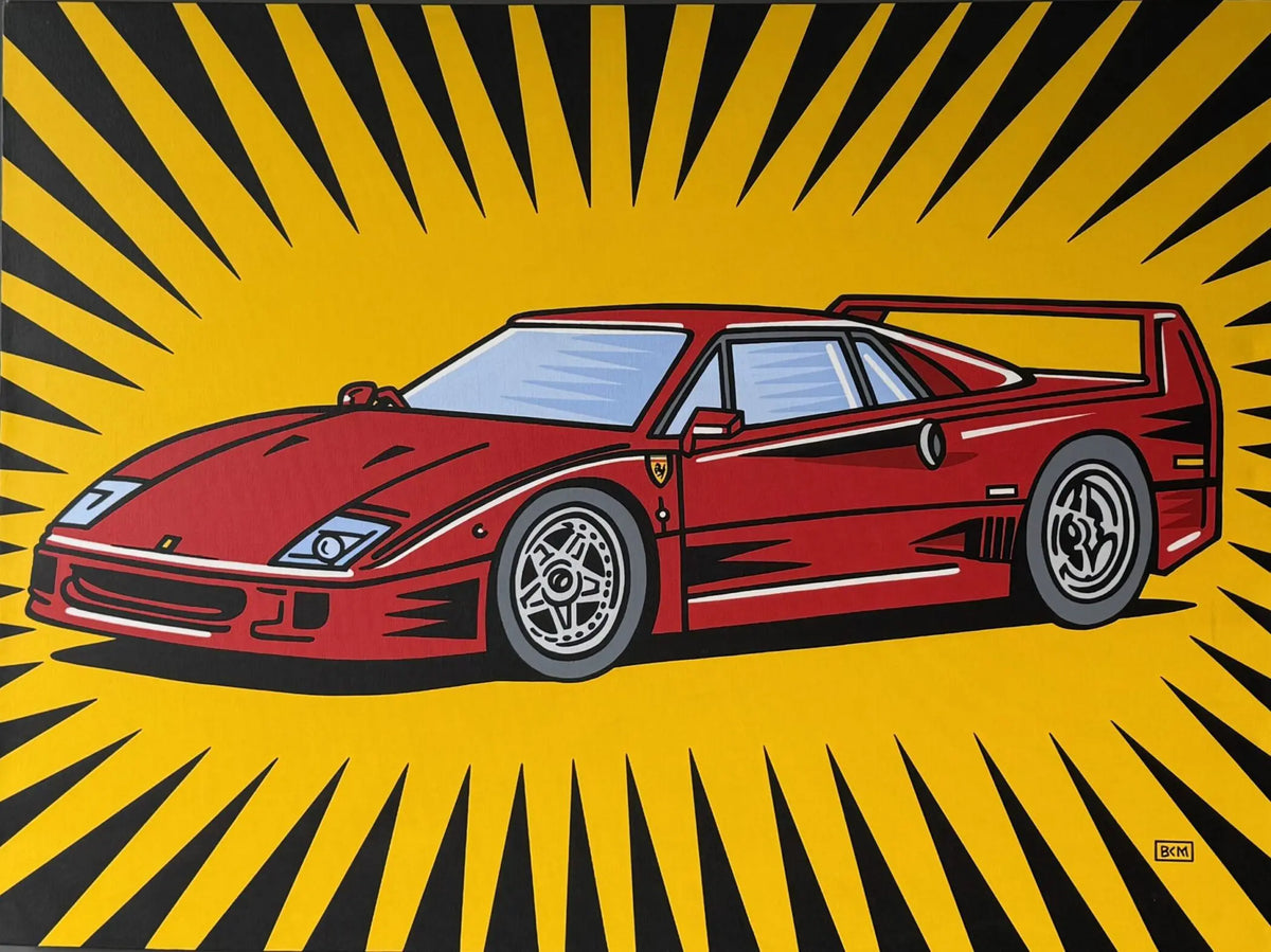 Ferrari F40 by Burton Morris | Mash Gallery – MASH Gallery