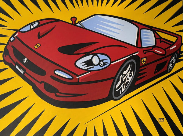 "Ferrari F50" by Burton Morris