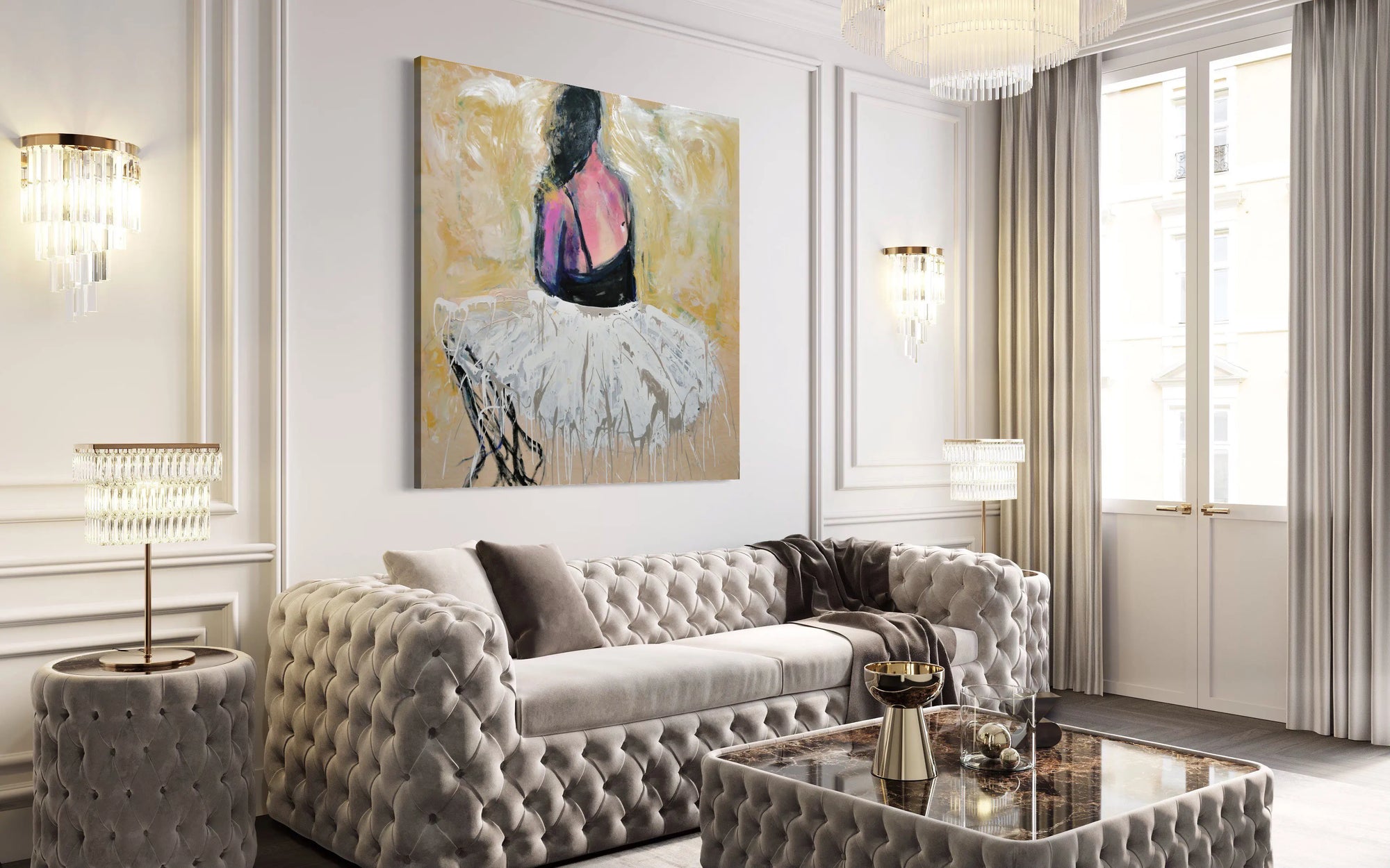 A Quiet Moment by Haleh Mashian view in a room