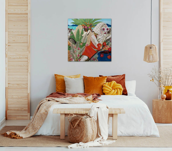 I Need Vitamin Sea painting by Cabell Molina view in a room