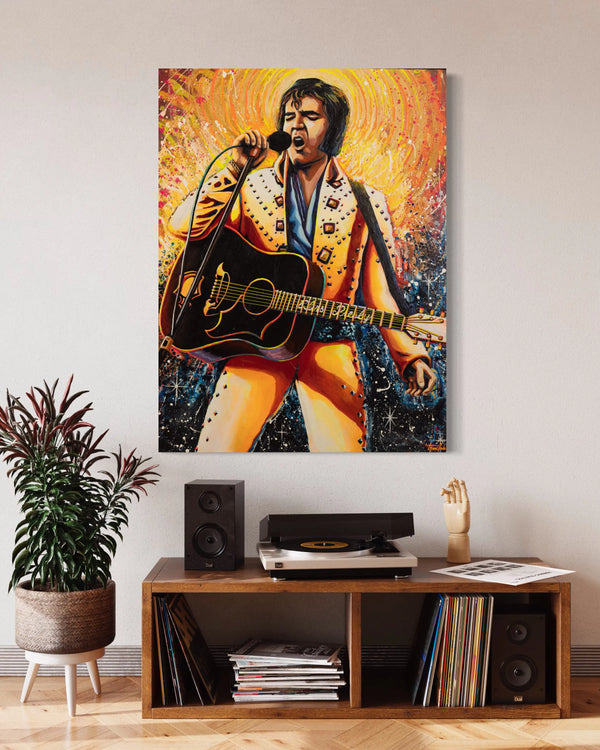 Trew Love Elvis artwork view in a room