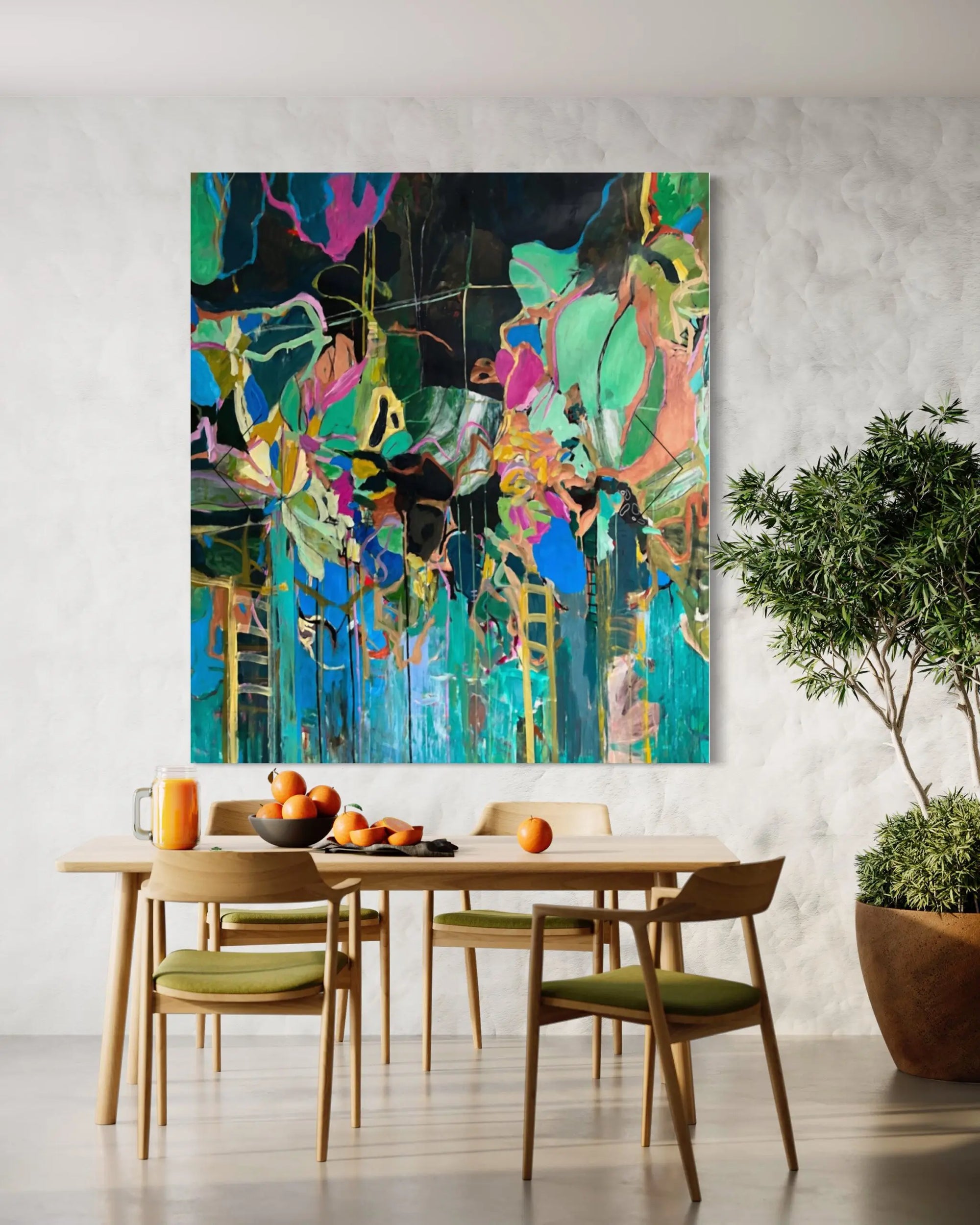 Christy Hopkins painting view in a room