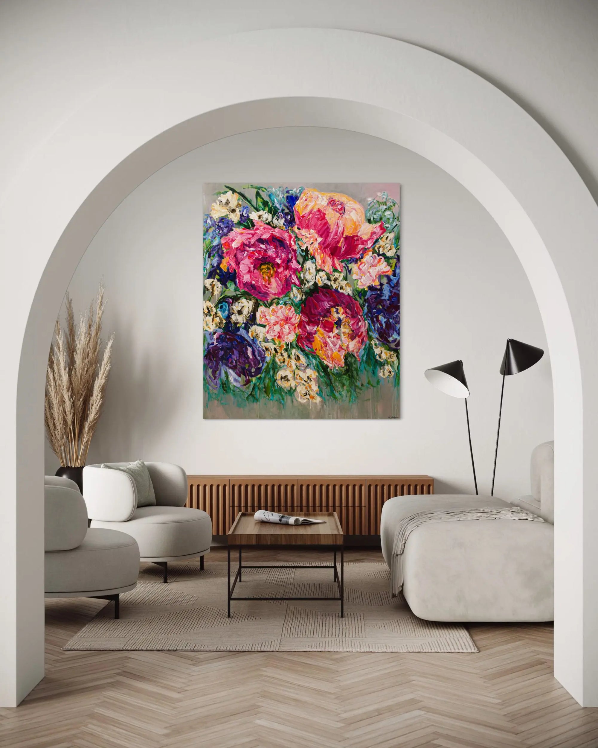 Ramona Stelzer Fragrance painting view in a room