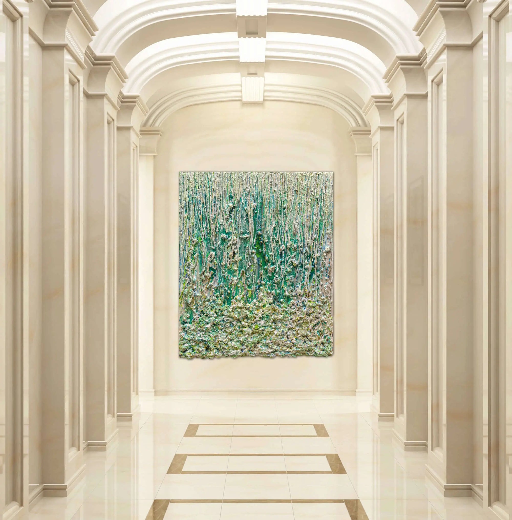 Cascading Oasis Haleh Mashian view in a room