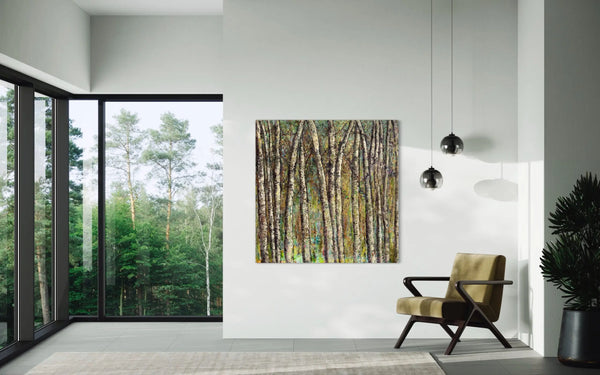 VIEW IN A ROOM OF SPRING GLORY 2 PAINTING BY HALEH MASHIAN