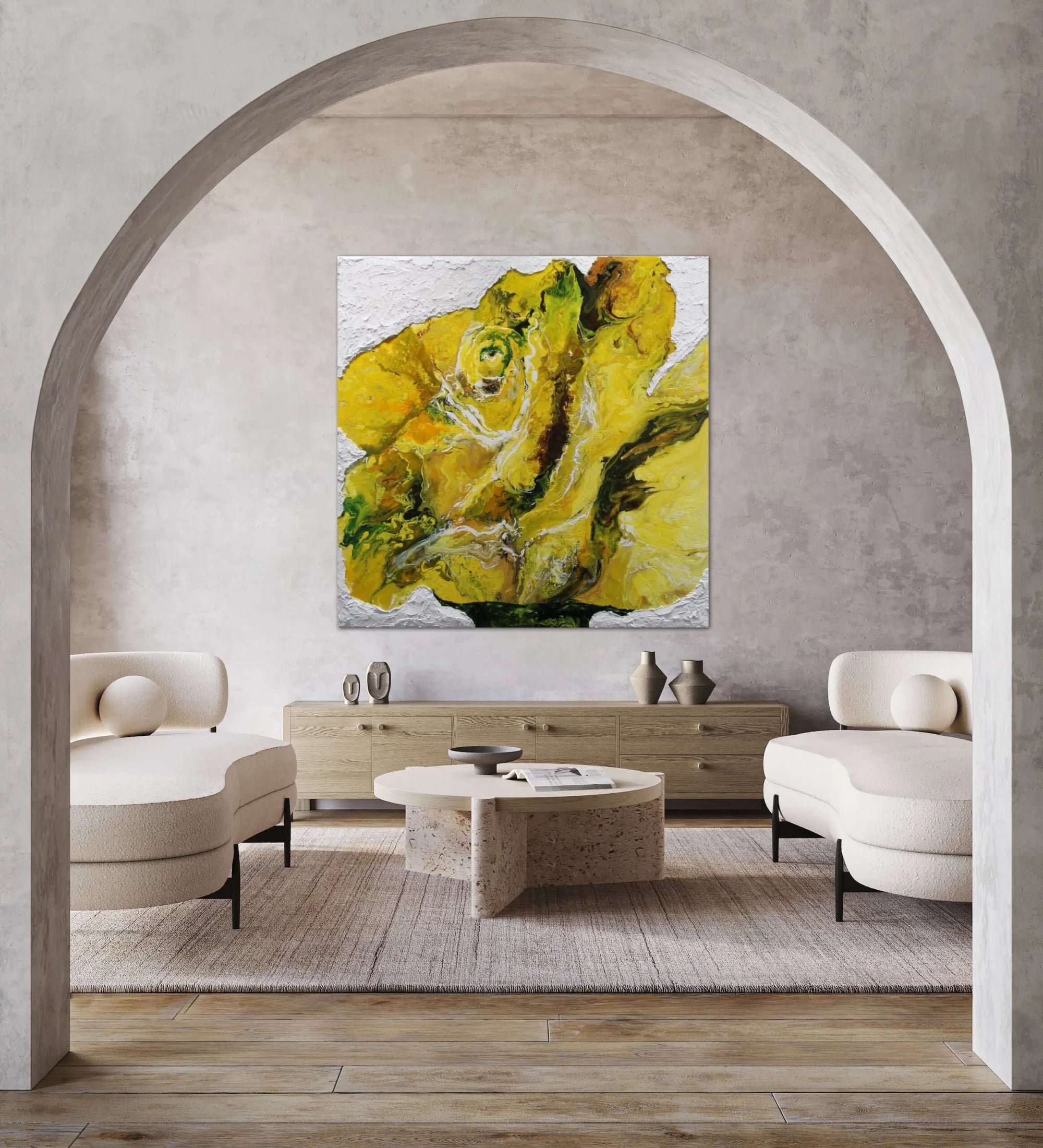 MORNING GLORY large scale painting by expressionsit artist HALEH MASHIAN