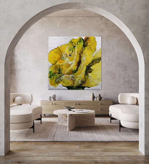 MORNING GLORY large scale painting by expressionsit artist HALEH MASHIAN