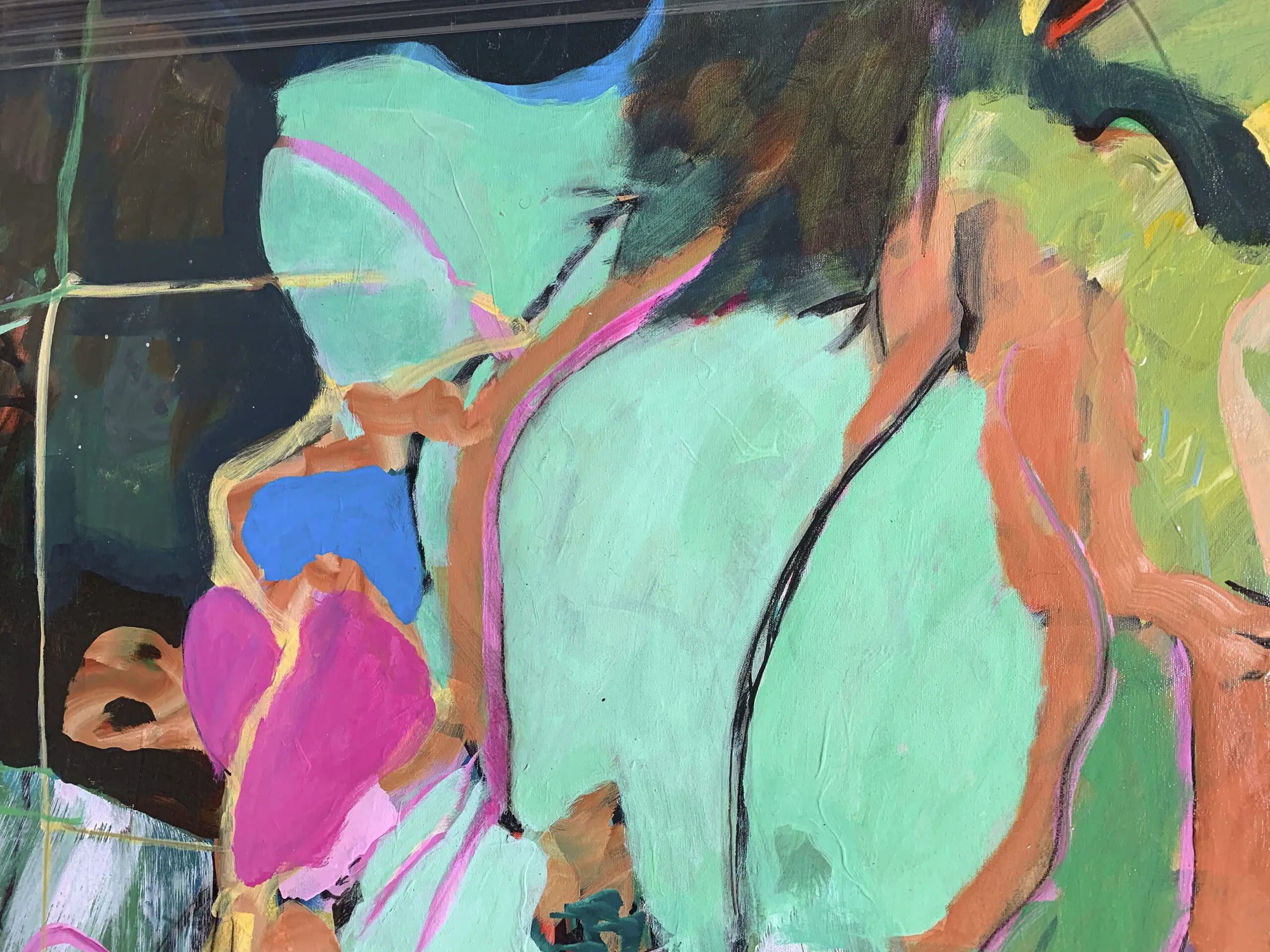 Christy Hopkins painting detail image