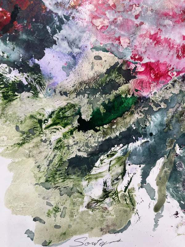 Misty Rose Triptych