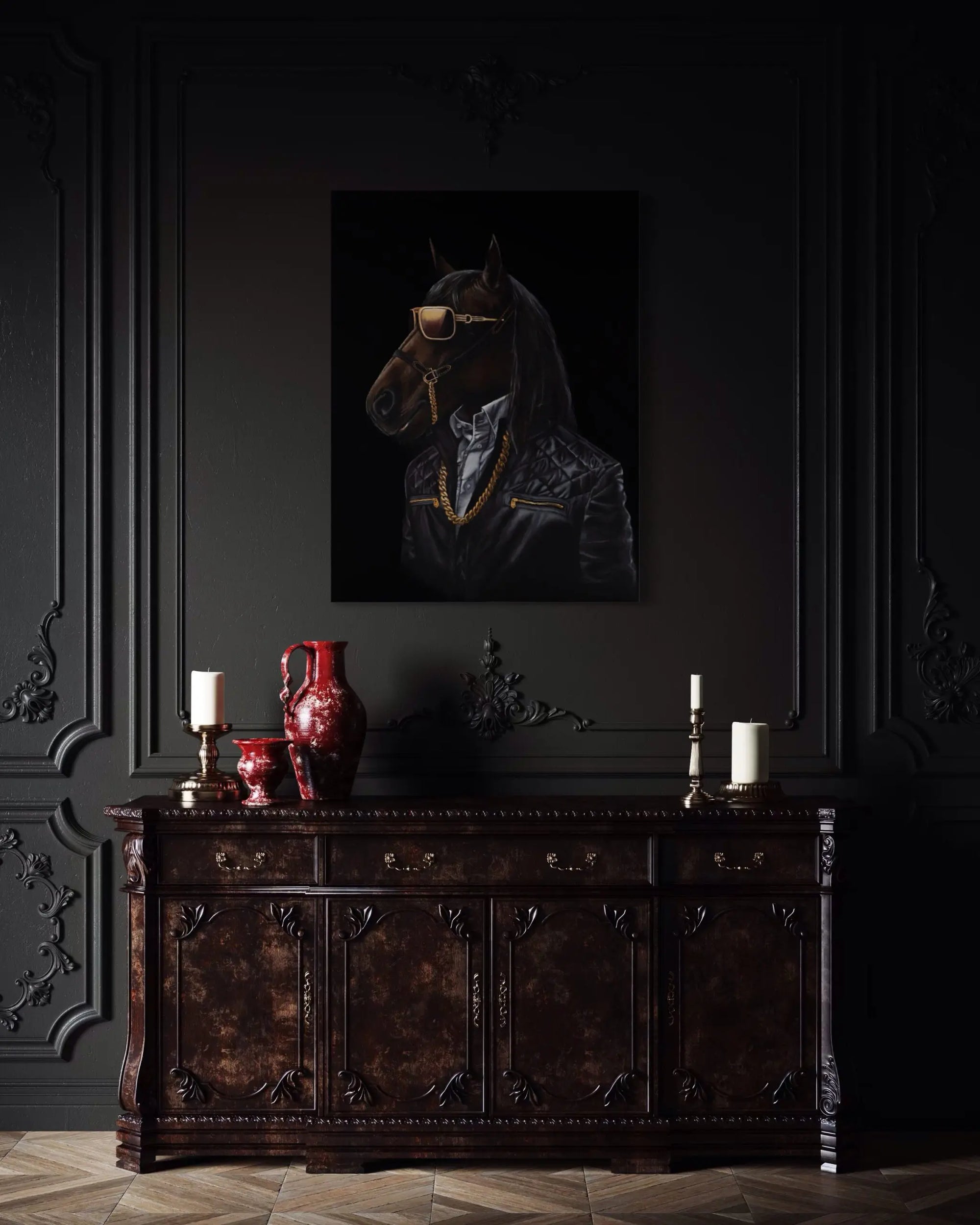 Horse In Black