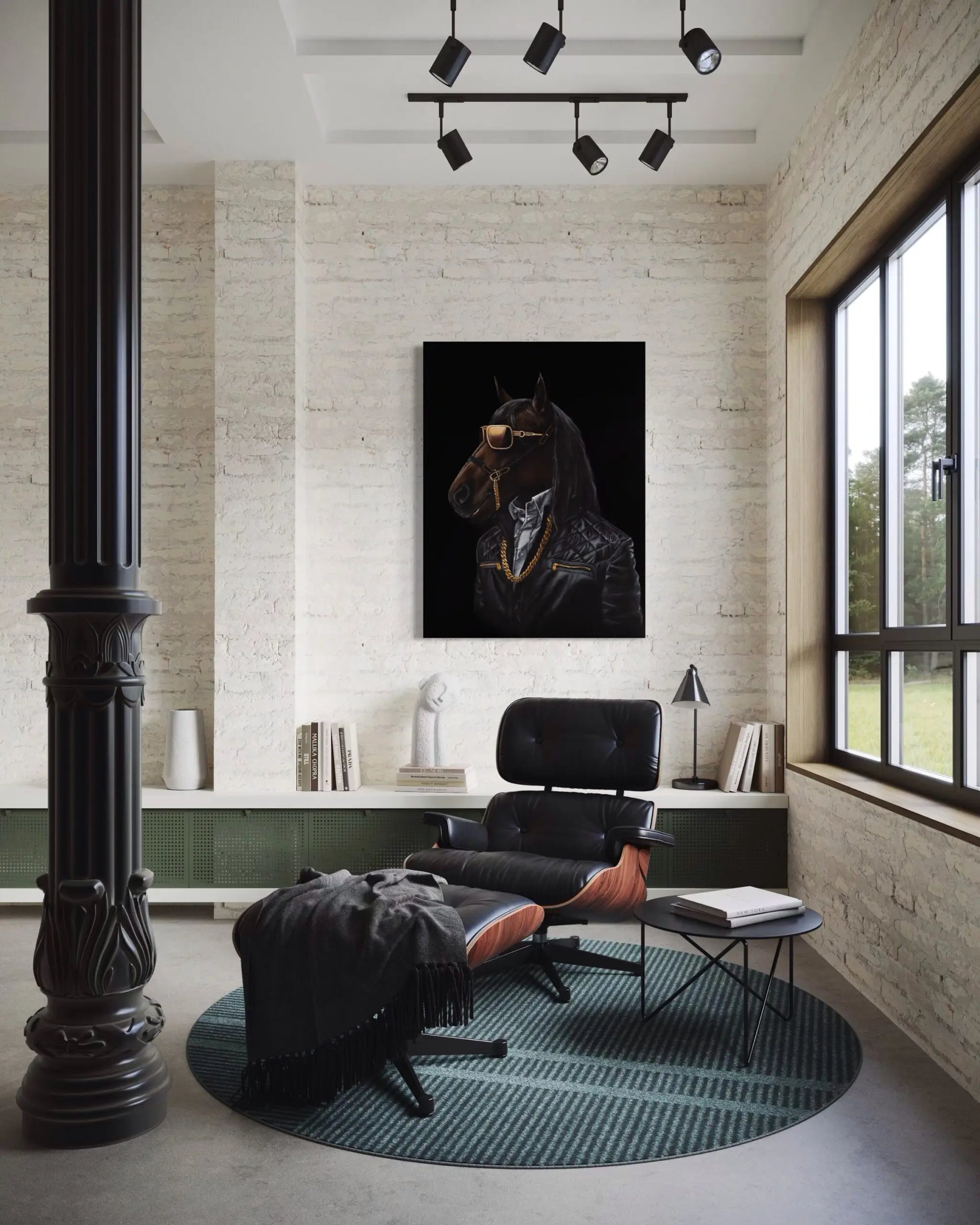 Horse In Black