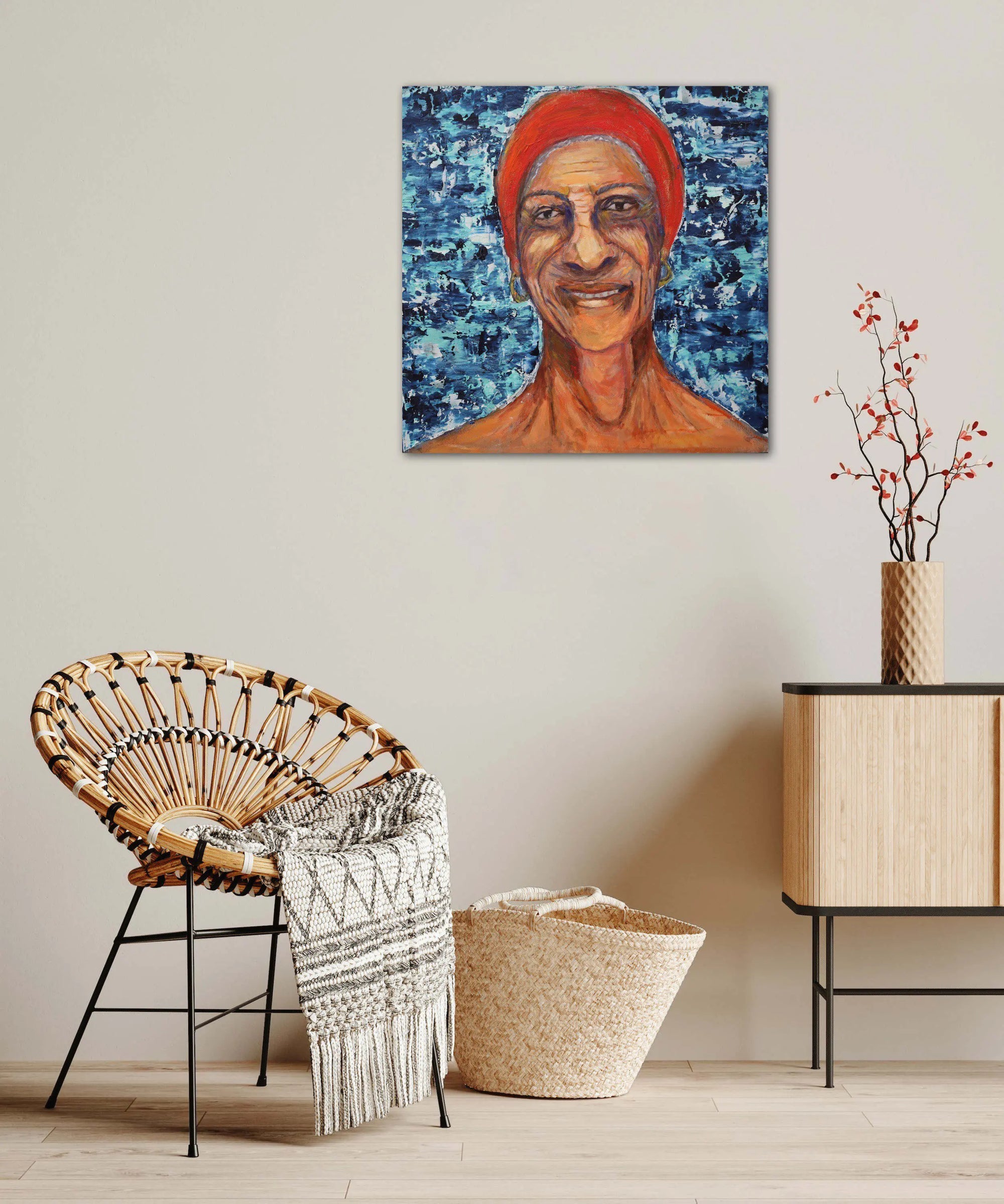 Young at Heart painting view in a room by Haleh Mashian