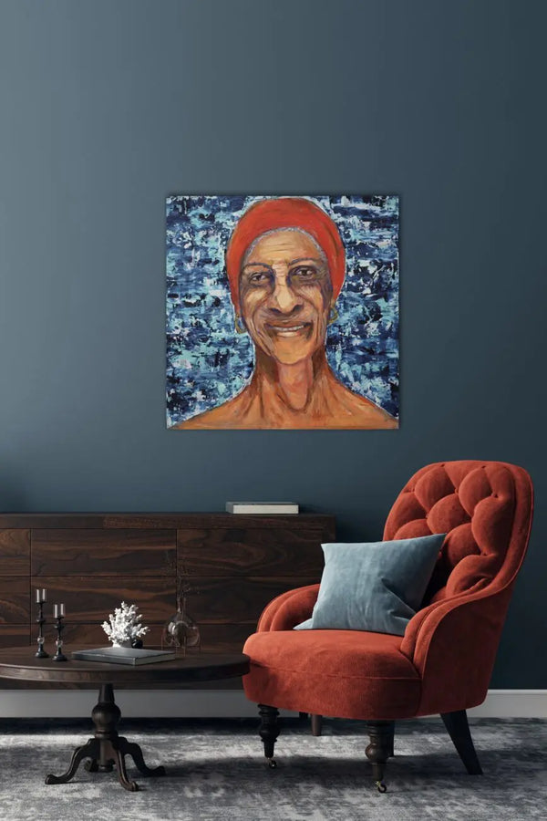 Young at Heart painting view in a room by Haleh Mashian