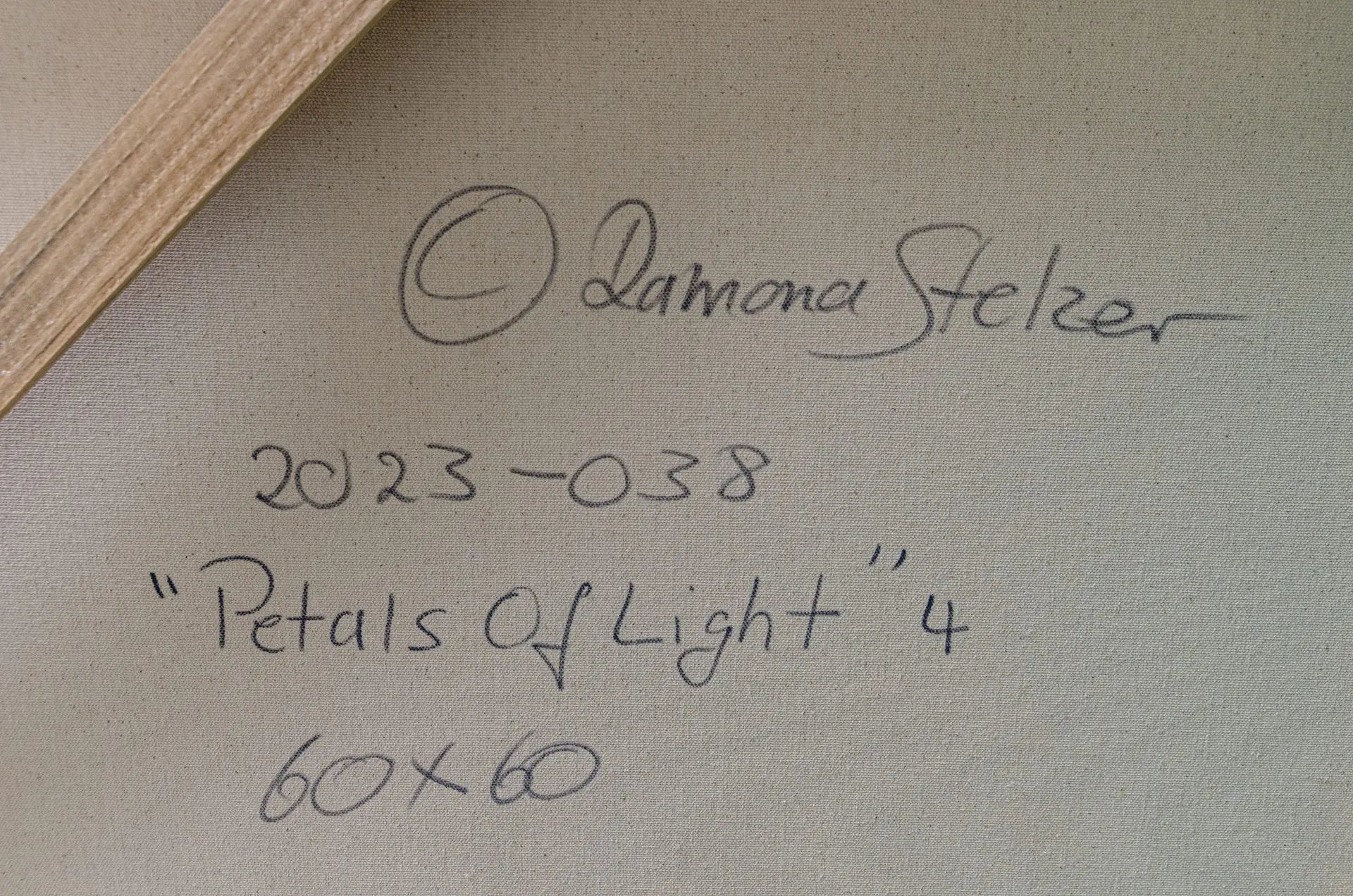 A photograph of a signed painting by Ramona Stelzer