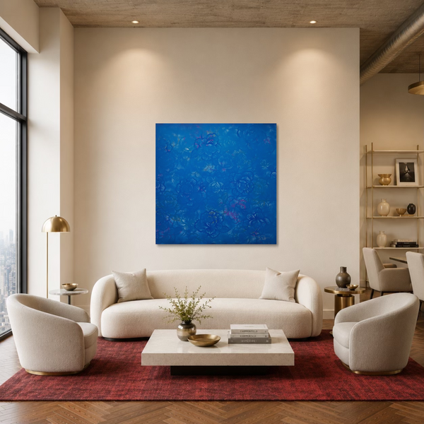 Additional view 1 of "Jardin Bleu" by Burton Morris