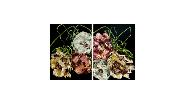 Ramona Stelzer Wildly Kissed diptych
