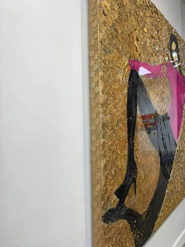 CHA-CHING by Haleh Mashian on display in Mash Gallery