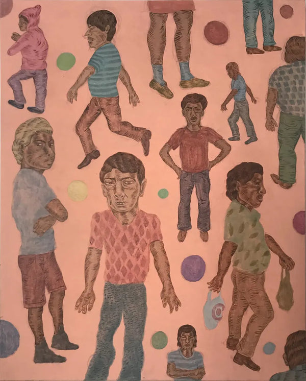 "Bad Hombres Wallpaper Swatch" by José Lozano