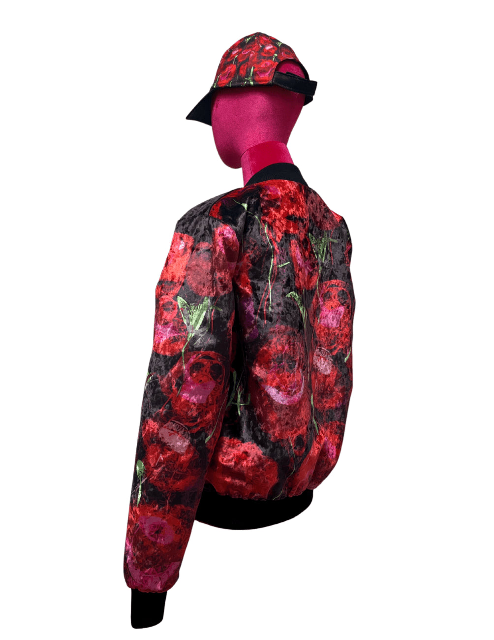 Rose Velvet Unisex Bomber Jacket