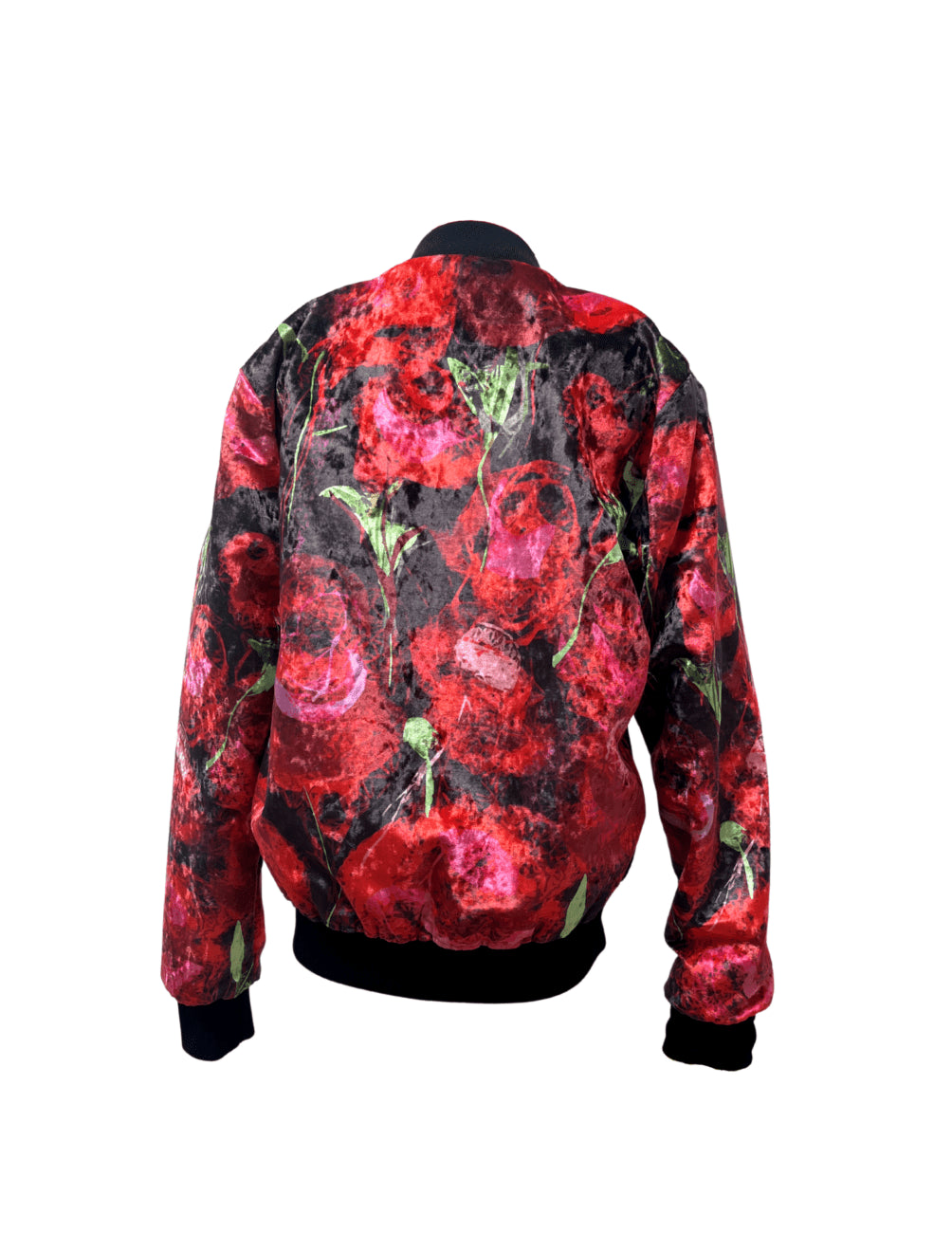Rose Velvet Unisex Bomber Jacket