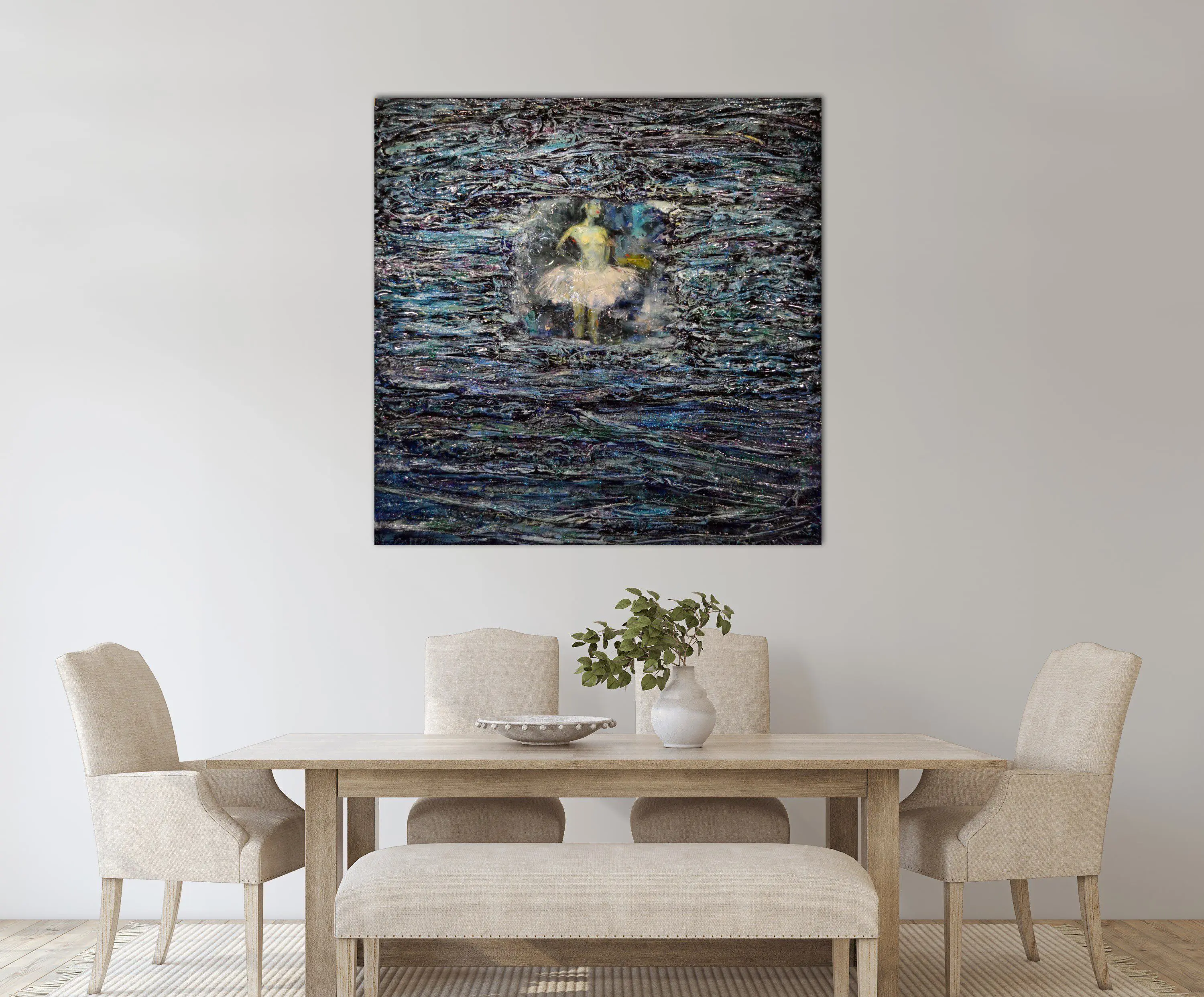 Mash Gallery painting view in a room