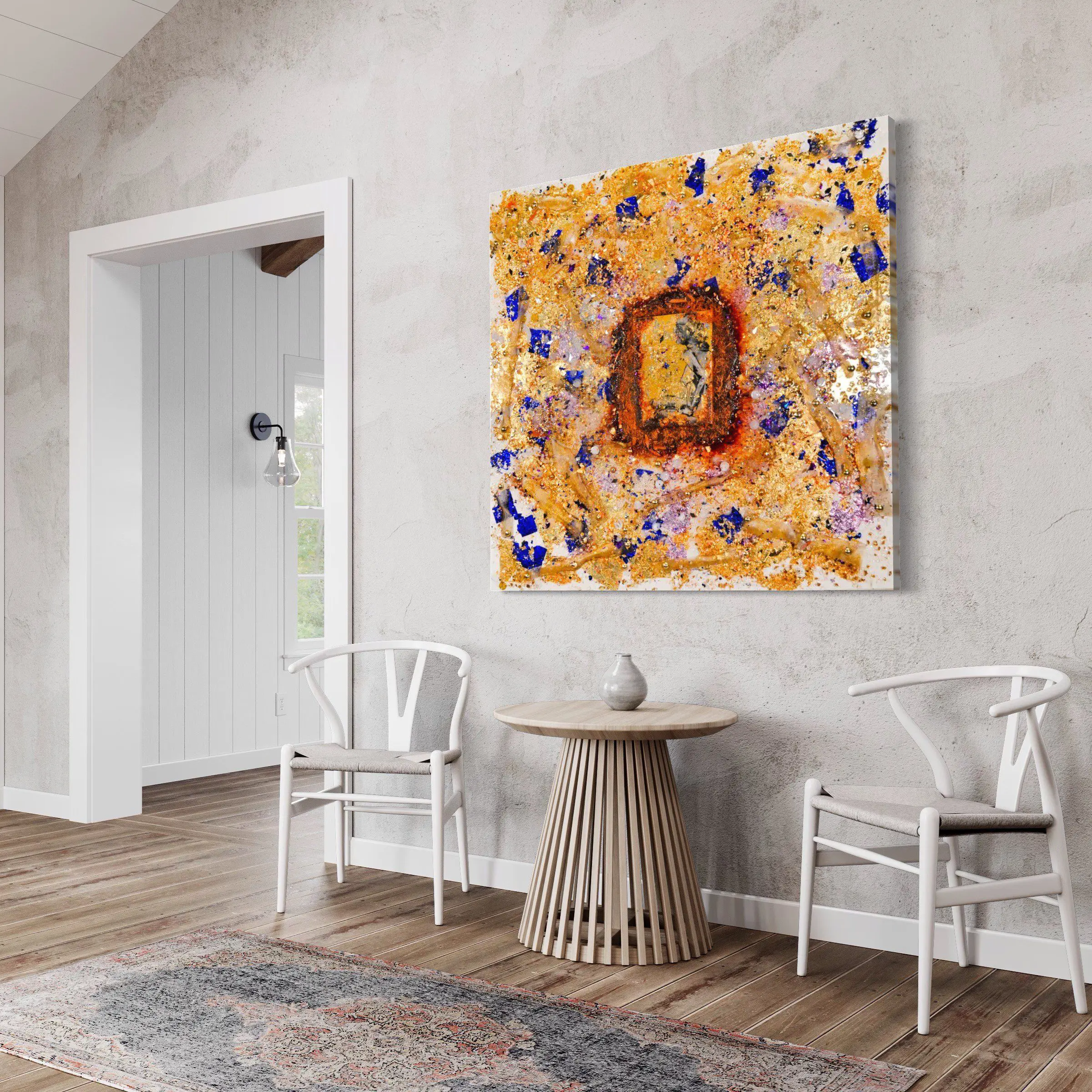 Mash Gallery painting Haleh Mashian view in a room