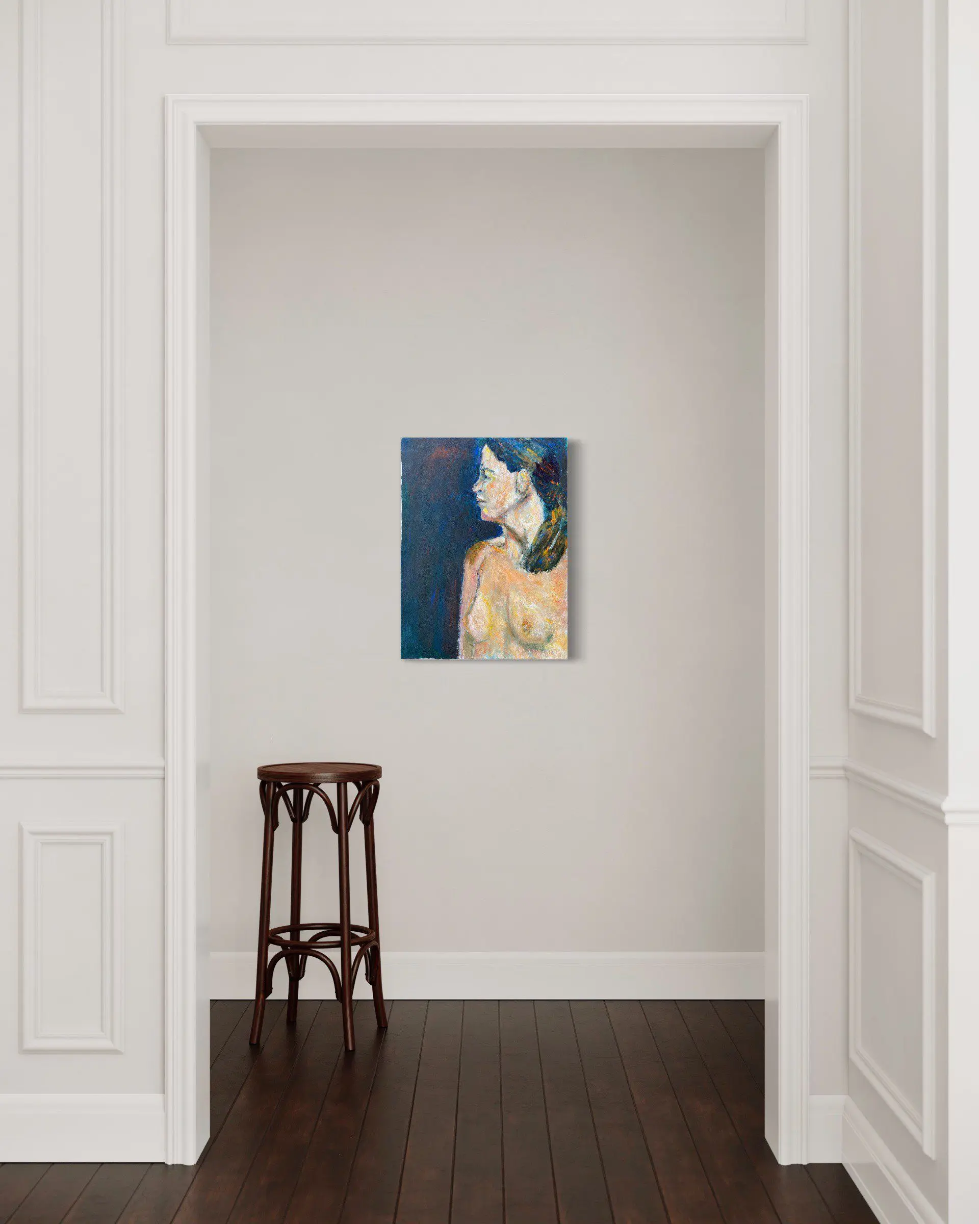 Haleh Mashian painting view in a room