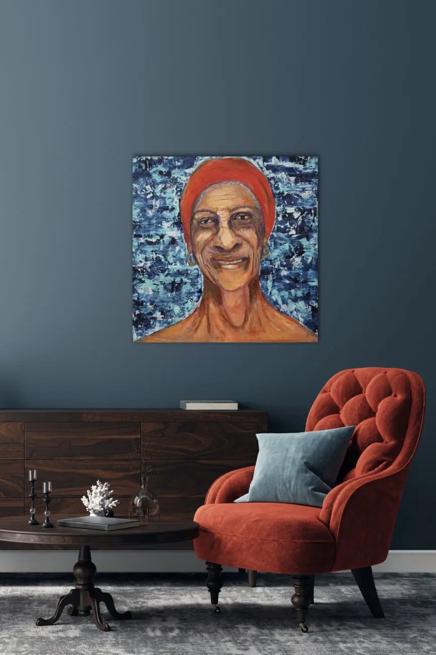 Young at Heart painting view in a room by Haleh Mashian Young at Heart painting view in a room by Haleh Mashian