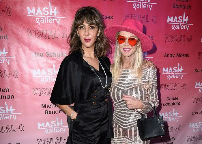 Owner of Mash Gallery Haleh Mashian and Tara Reid