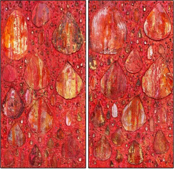 JEWELED RED TEARS by Haleh Mashian