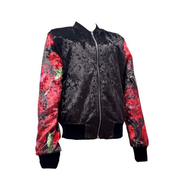 Rose Velvet Unisex Bomber Jacket