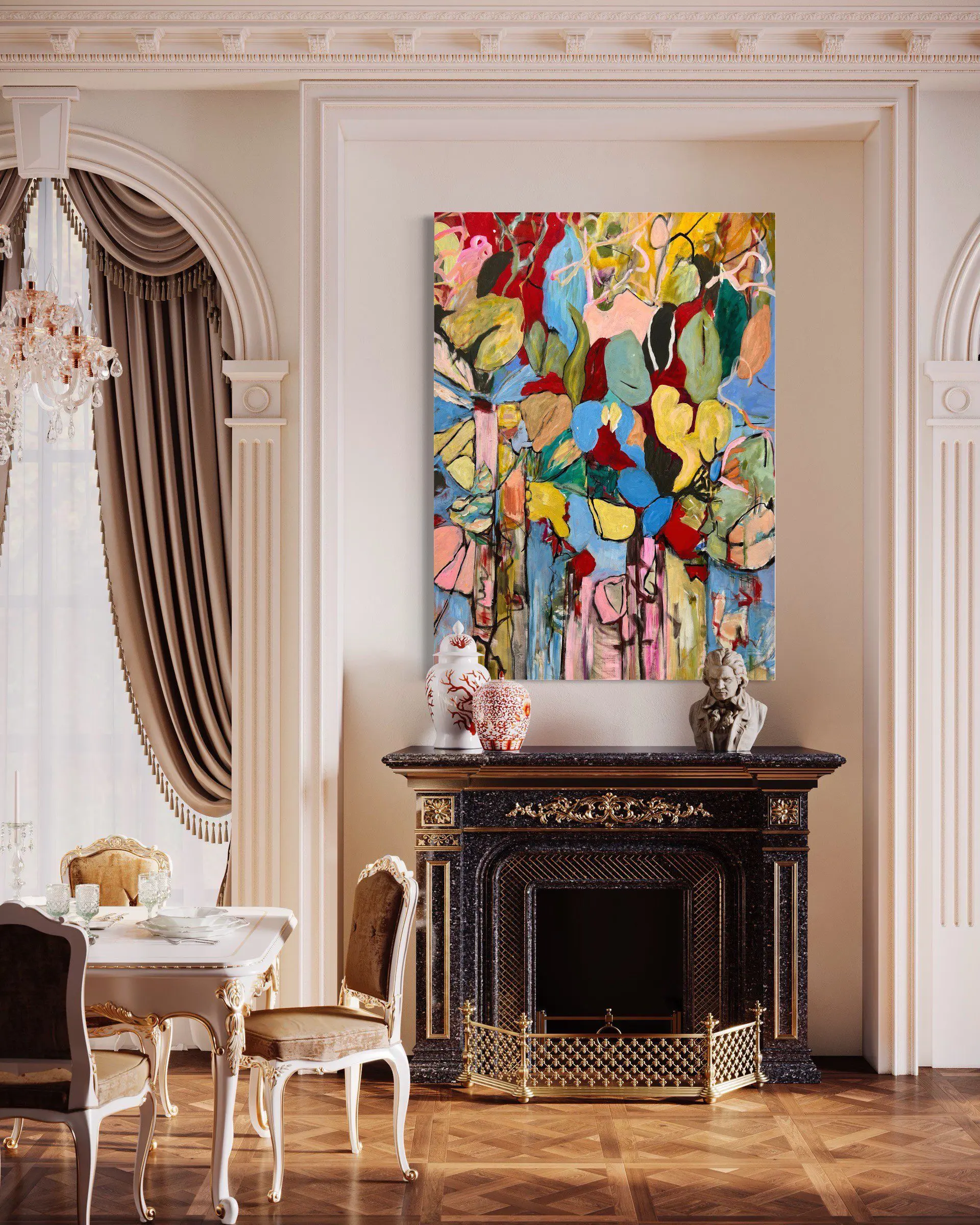 Fortune Cookies by Christy Hopkins Fortune Cookies by Christy Hopkins on display in a room