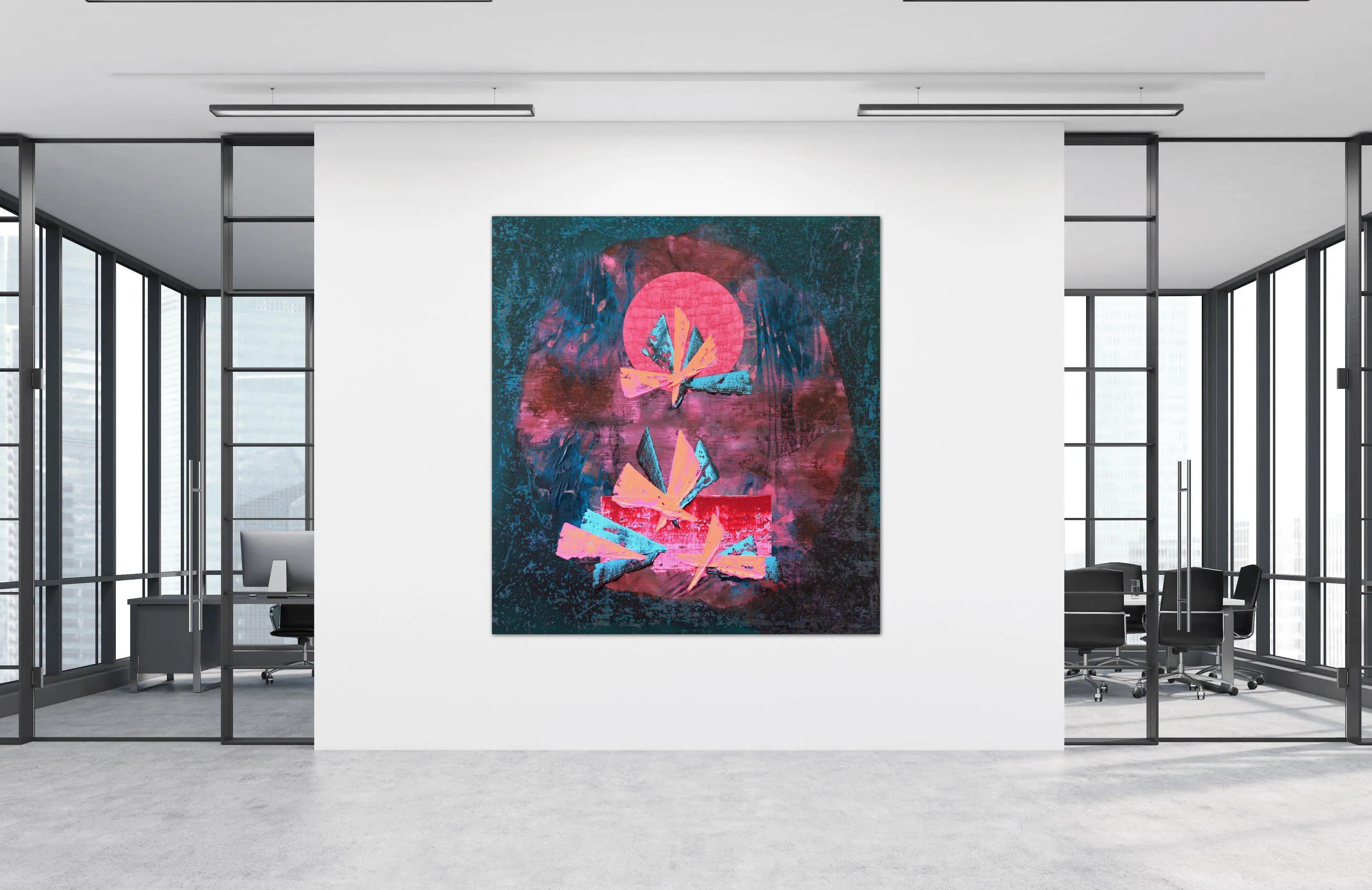 Alter by Bryan Ricci Alter painting by Bryan Ricci view in a room