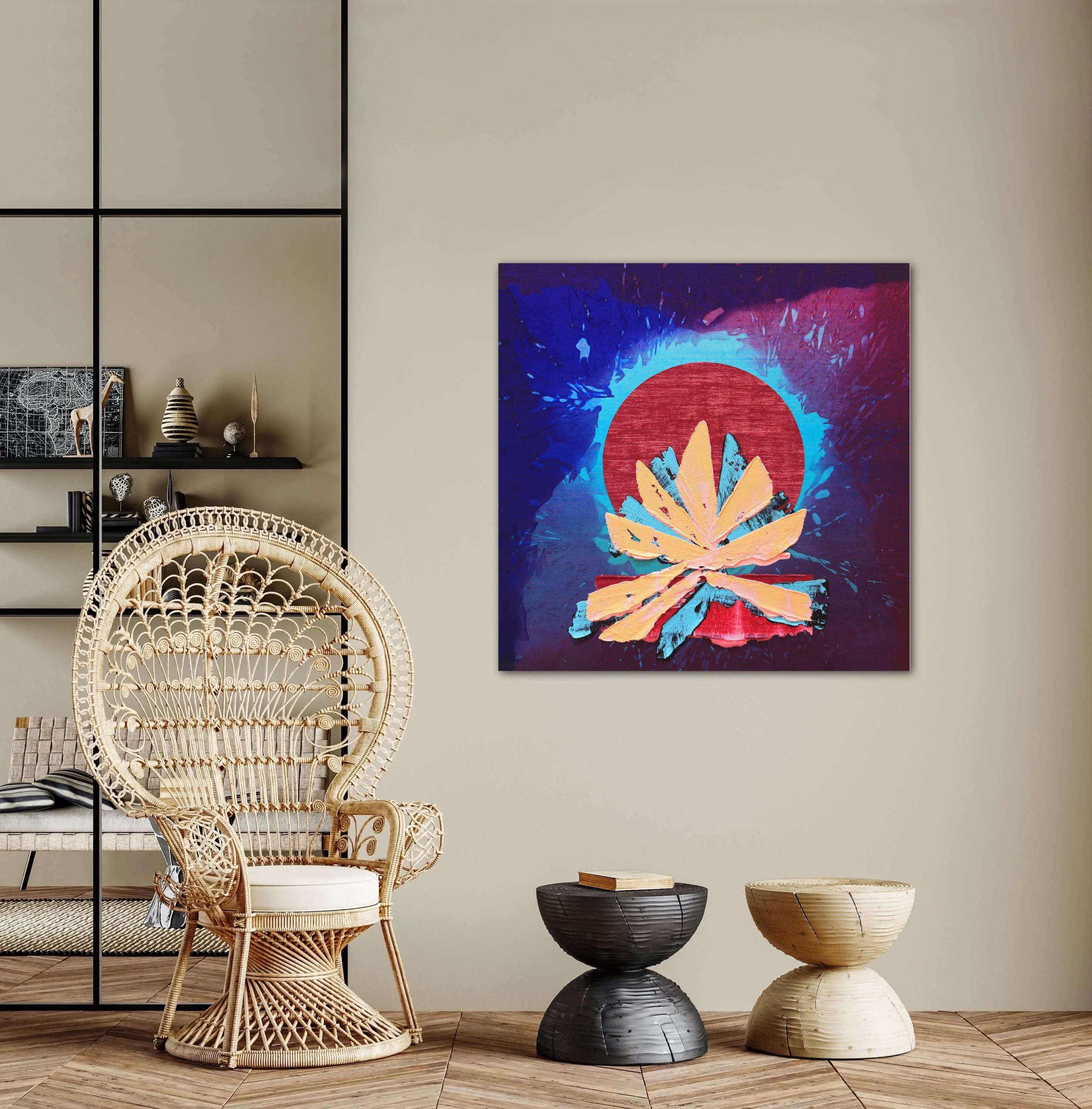 Neo Flora 3 Bryan Ricci Neo Flora 3 painting by Bryan Ricci on display