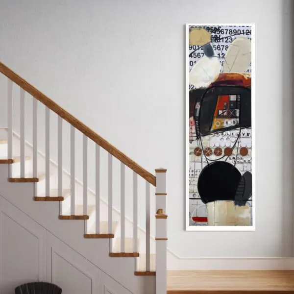 Anthony Liggins view in a room Ghost Writer abstract painting