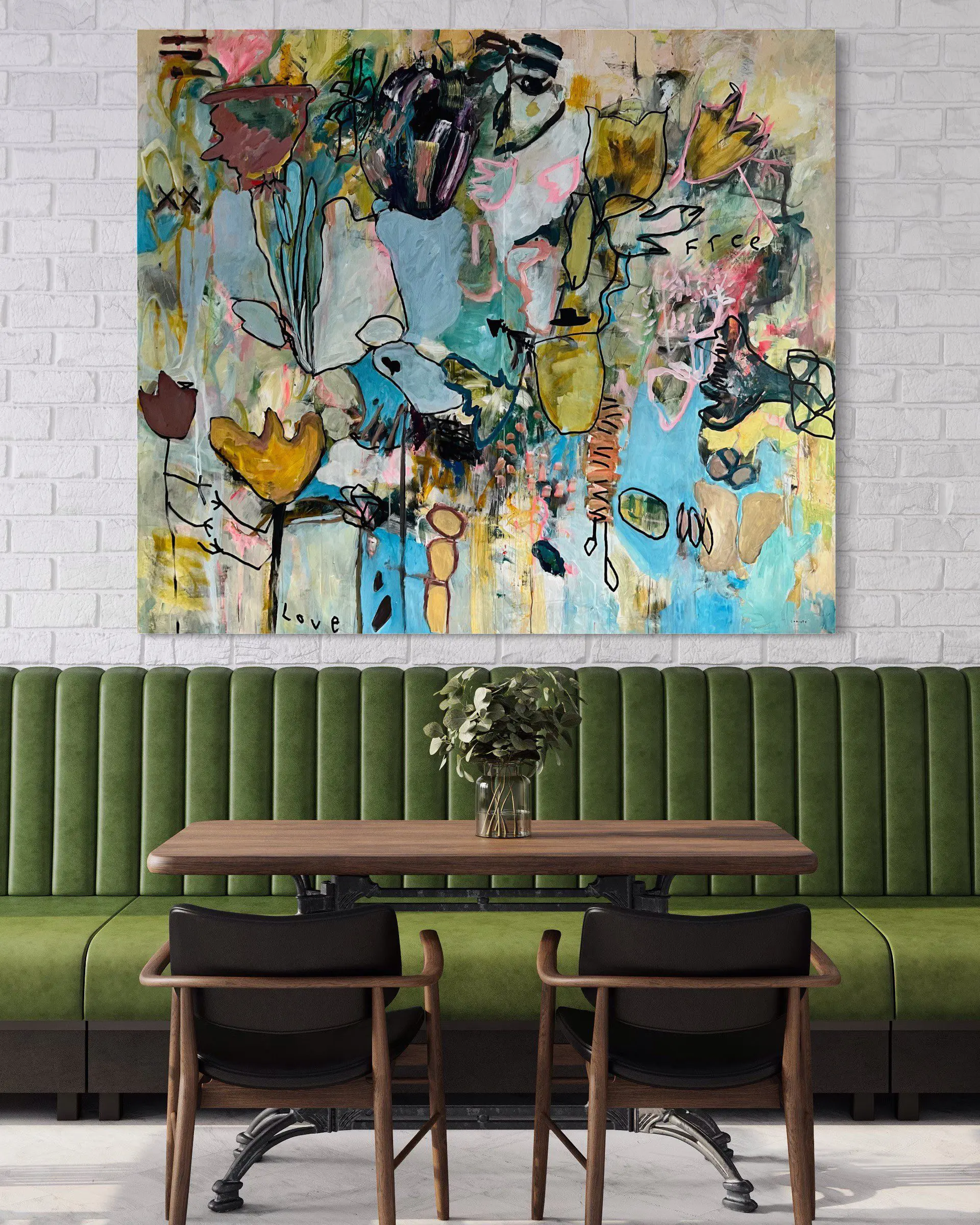 Matt Dillons Friend christy hopkins view in room Matt Dillons Friend painting by christy hopkins view in room