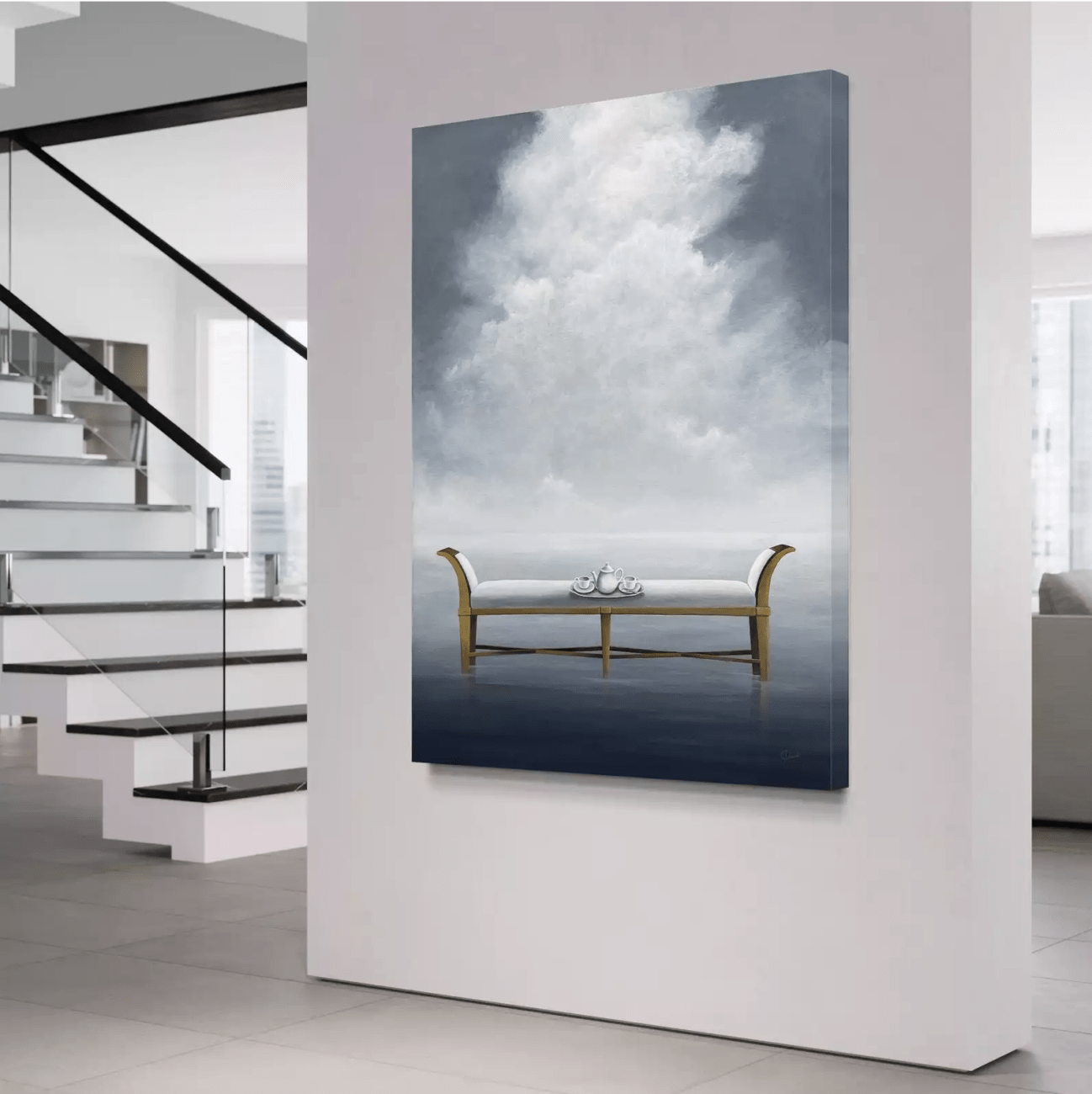 A Shared Expectation painting by Jill Daniels view in a room A Shared Expectation painting by Jill Daniels view in a room