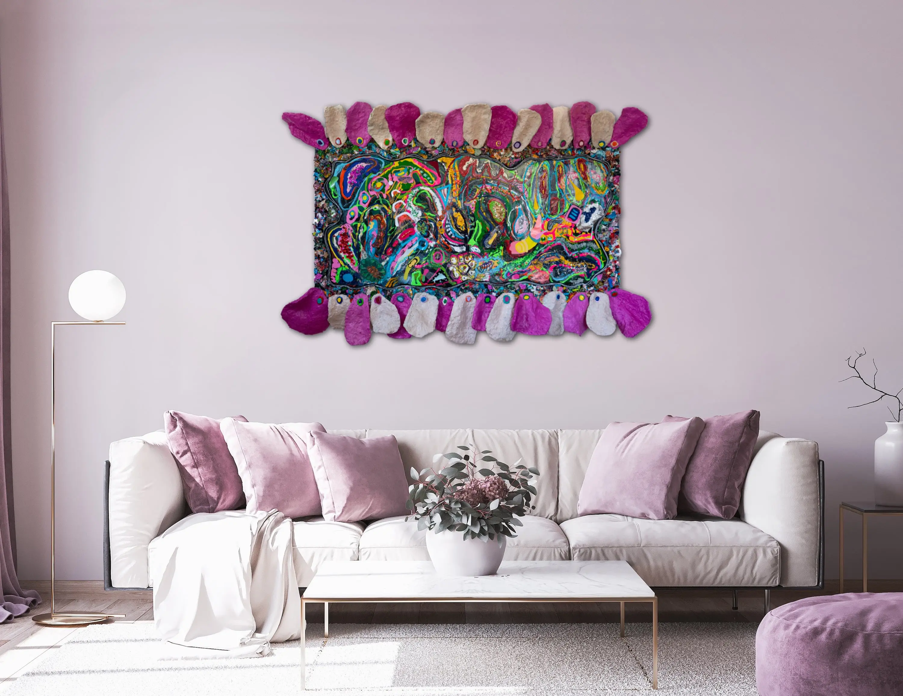 Megan Dune superbloom sculpture view in a room Megan Dune superbloom sculpture view in a room