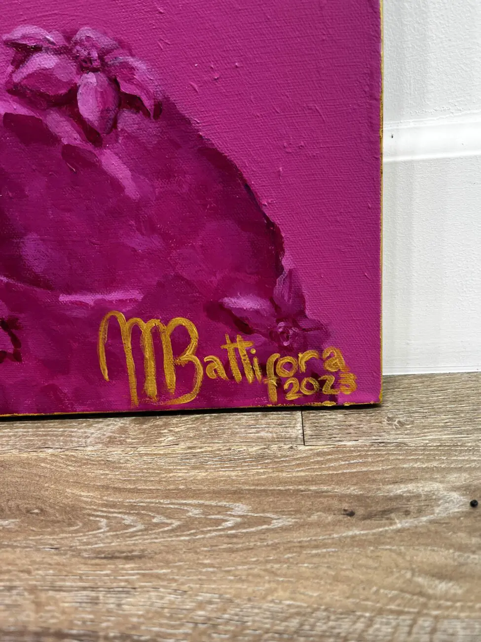 Mauritzio Battifora Marie Antoinette signature Detail of Marie Antoinette Pink by Mauritzio Battifora