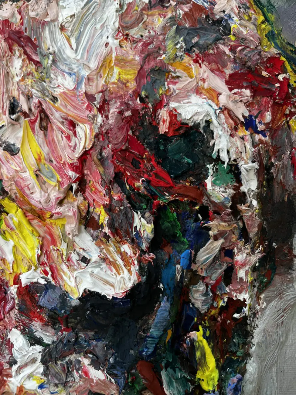 Massimo Damico painting detail Massimo Damico painting detail