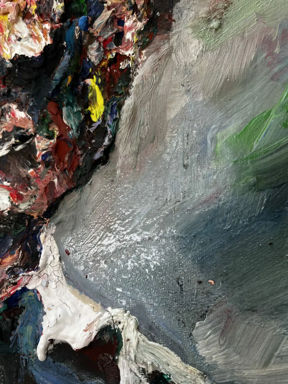 Massimo Damico painting detail Massimo Damico painting detail