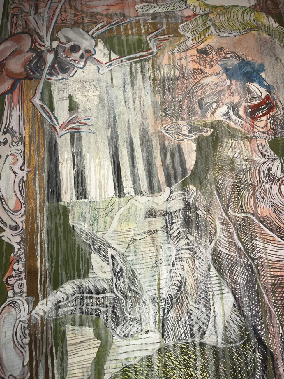 Aaron Sheppard painting detail Aaron Sheppard painting detail