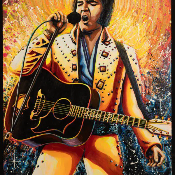 Elvis painting by Trew Love